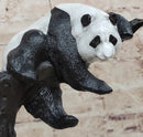 Bronze Panda Bear on Marble Base by Milo