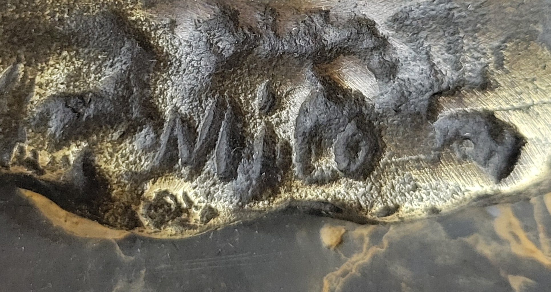 Abstract Modern Horse Bronze Sculpture on Marble Base