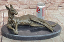 Kangaroo Bronze Statues Animal Metal Sculpture Home Decor Signed Cesaro