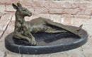 Kangaroo Bronze Statues Animal Metal Sculpture Home Decor Signed Cesaro
