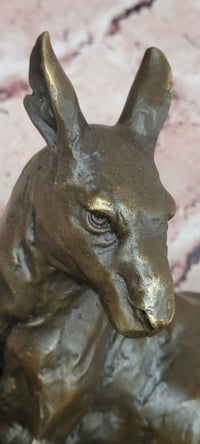 Kangaroo Bronze Statues Animal Metal Sculpture Home Decor Signed Cesaro