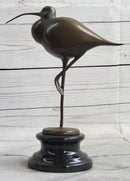 Egret Heron Wetlands Coastal Wading Bird Bronze Marble Art