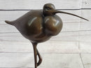 Egret Heron Wetlands Coastal Wading Bird Bronze Marble Art