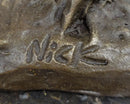 Boxing Hares Hot Cast Bronze Sculpture by Milo