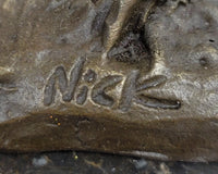 Boxing Hares Hot Cast Bronze Sculpture by Milo