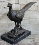 Pheasant Bronze Sculpture Grouse Hunter Wildlife Art
