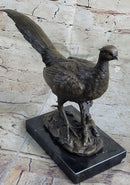 Pheasant Bronze Sculpture Grouse Hunter Wildlife Art