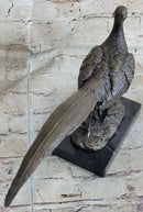 Pheasant Bronze Sculpture Grouse Hunter Wildlife Art