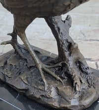 Pheasant Bronze Sculpture Grouse Hunter Wildlife Art