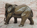 Hand Made Signed Juno Bronze Animal Sculpture Elephant Decoration Metal Figurine