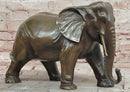 Hand Made Signed Juno Bronze Animal Sculpture Elephant Decoration Metal Figurine