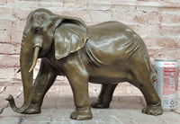 Signed Original Juno Elephant Bronze Sculpture Animal Statue Figurine Figure