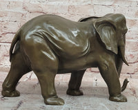 Signed Original Juno Elephant Bronze Sculpture Animal Statue Figurine Figure