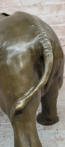 Signed Original Juno Elephant Bronze Sculpture Animal Statue Figurine Figure