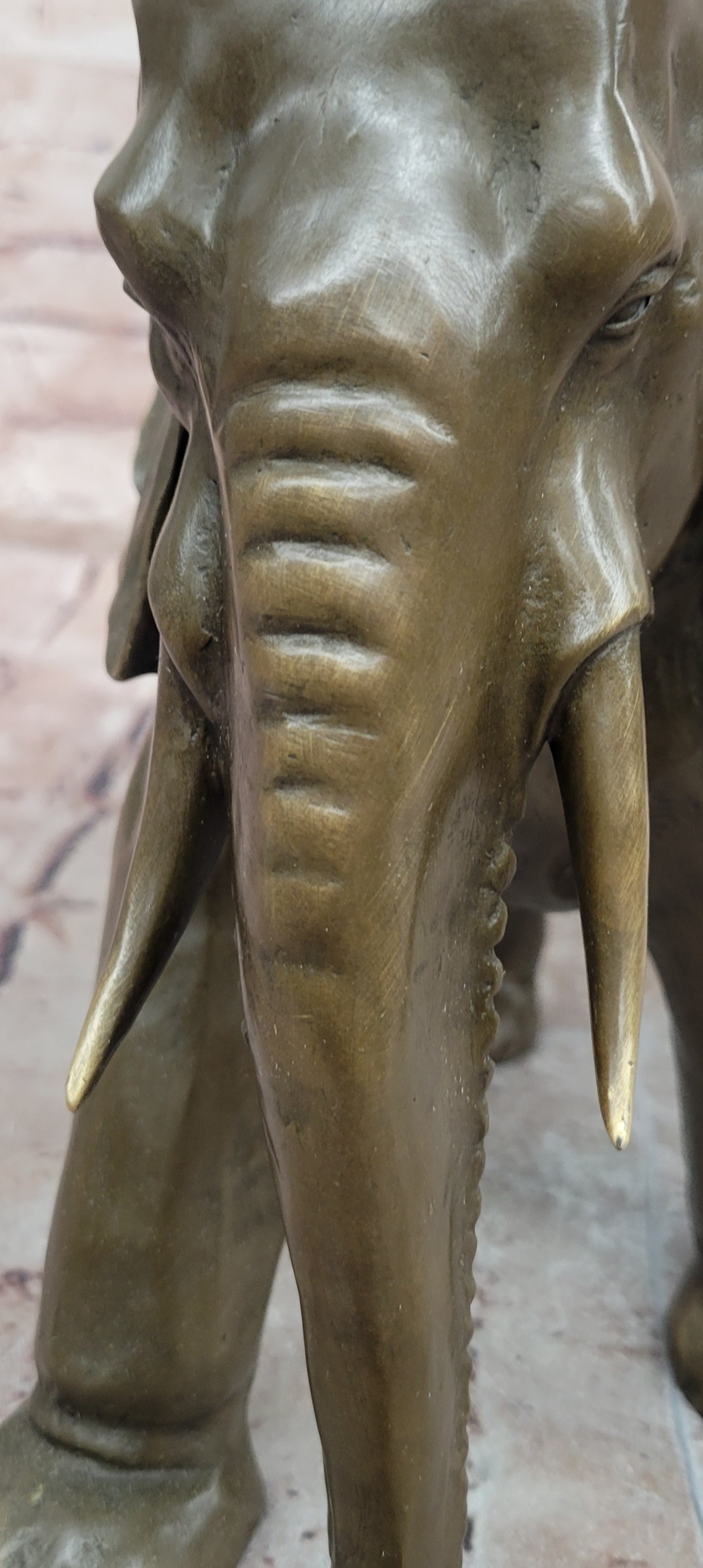 Signed Original Juno Elephant Bronze Sculpture Animal Statue Figurine Figure