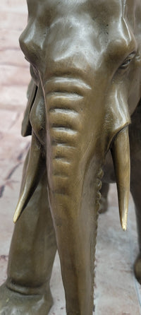 Signed Original Juno Elephant Bronze Sculpture Animal Statue Figurine Figure