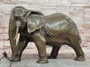 Signed Original Juno Elephant Bronze Sculpture Animal Statue Figurine Figure