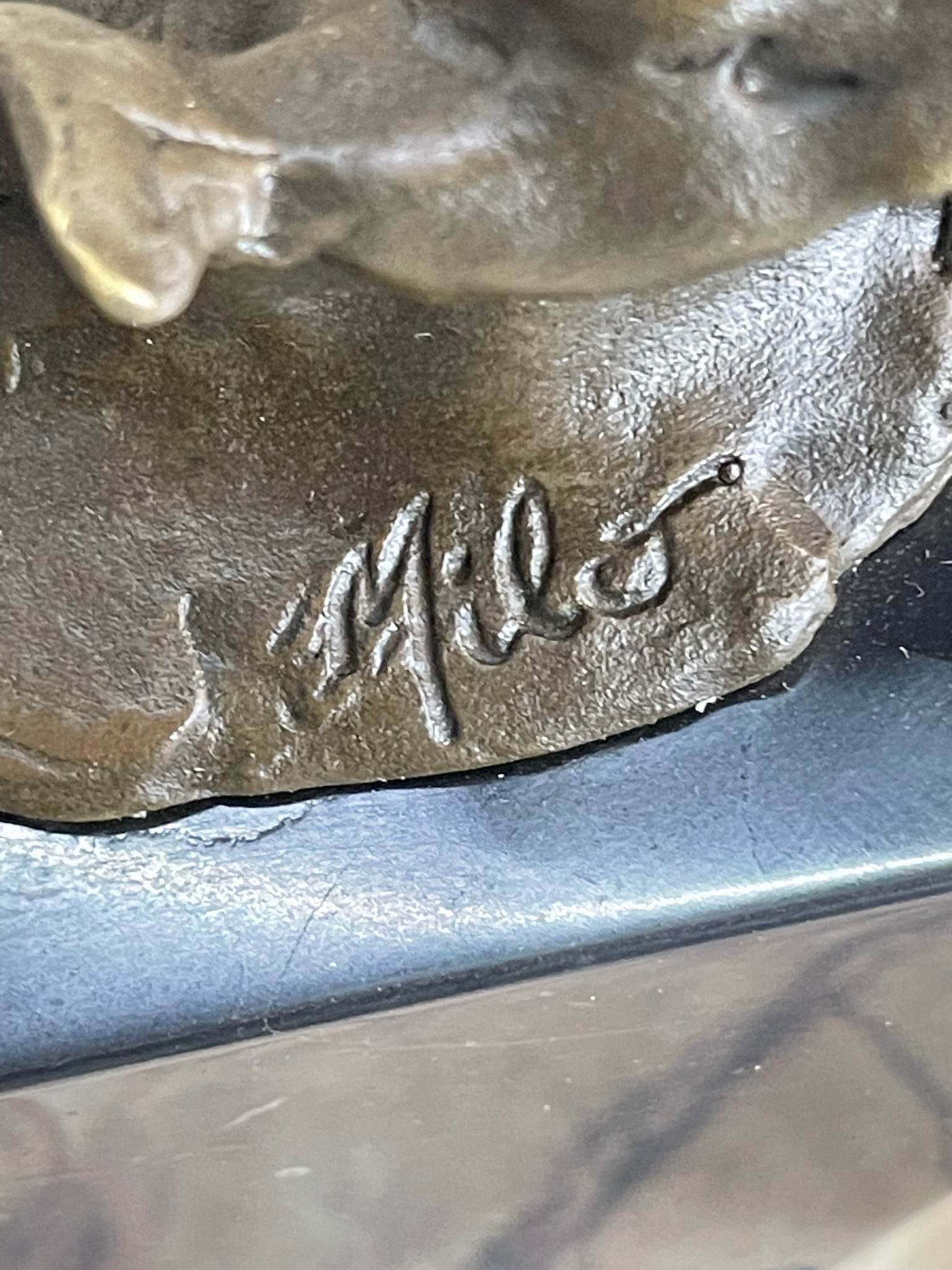 Elk Deer Caribou Stag Buck Jumping Bronze Sculpture