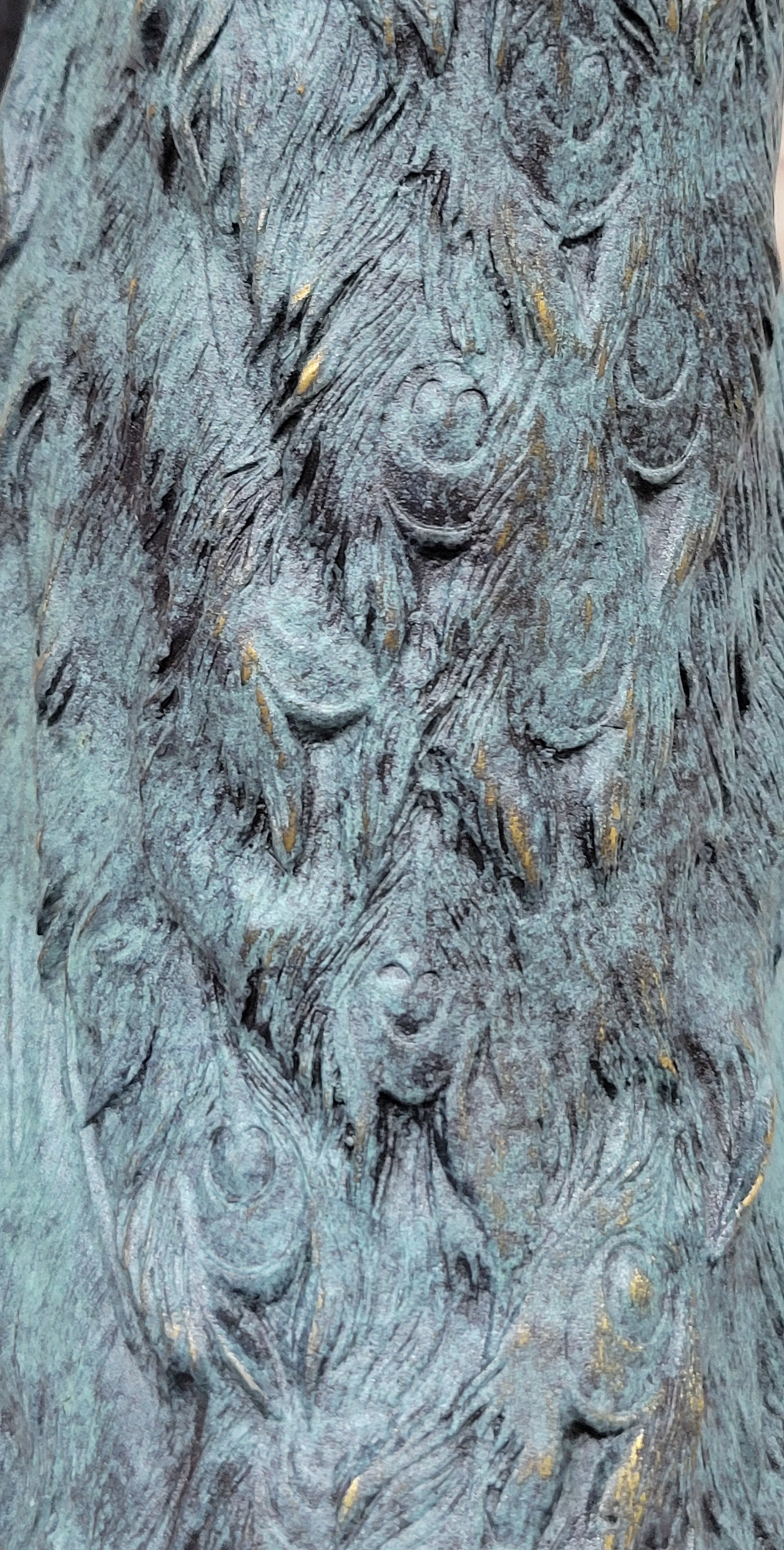 Bronze Peacock on Marble Pedestal - Signed Original Milo