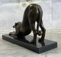Greyhound or Saluki Racing Dog Bronze Sculpture 6" x 10"