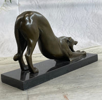 Greyhound or Saluki Racing Dog Bronze Sculpture 6" x 10"
