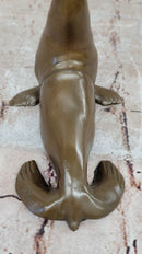 Seal Balancing Ball on Nose - Bronze Sculpture by Milo
