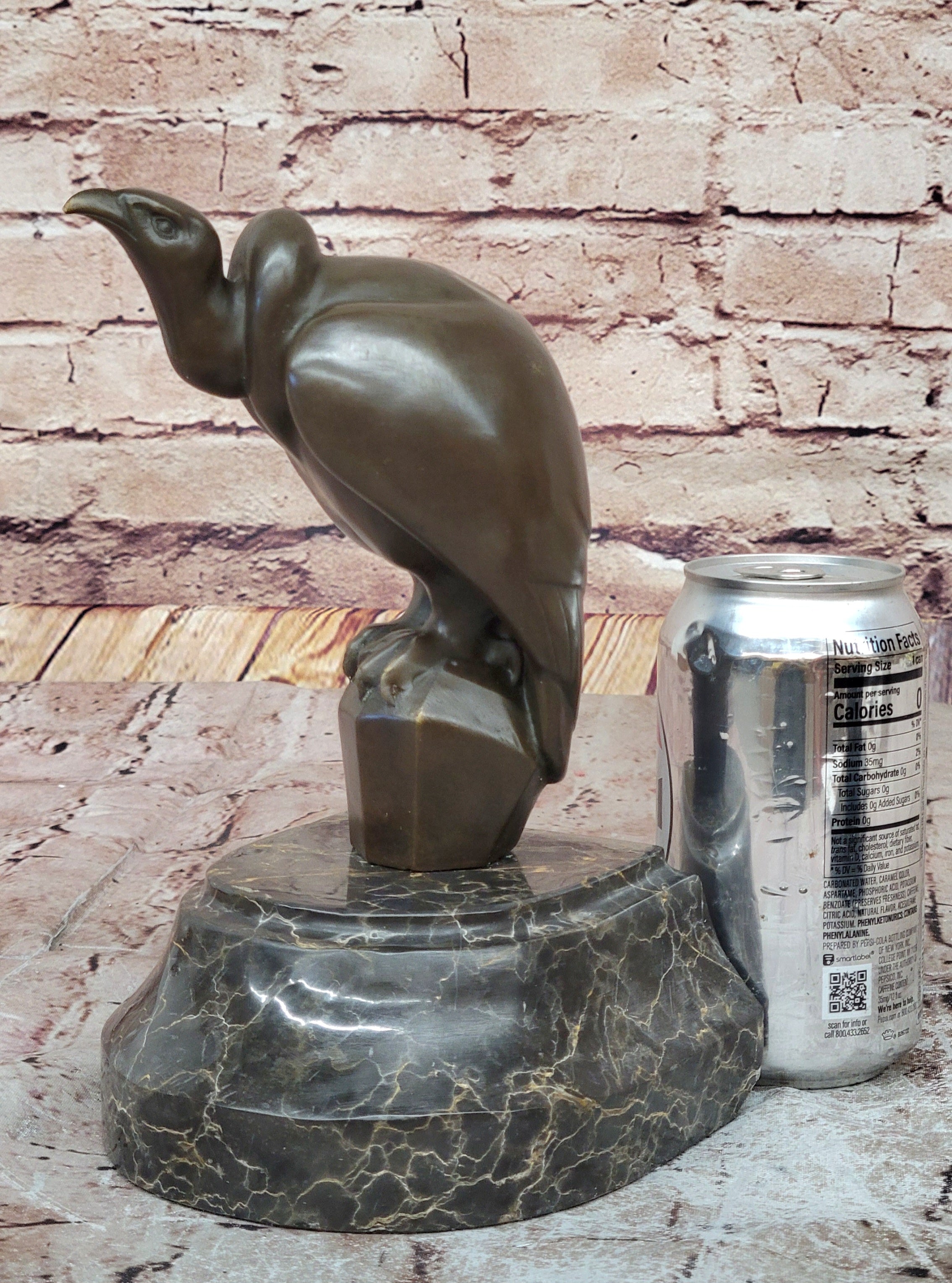 Hot Cast Bronze Abstract Modern Art Vulture Bird Sculpture