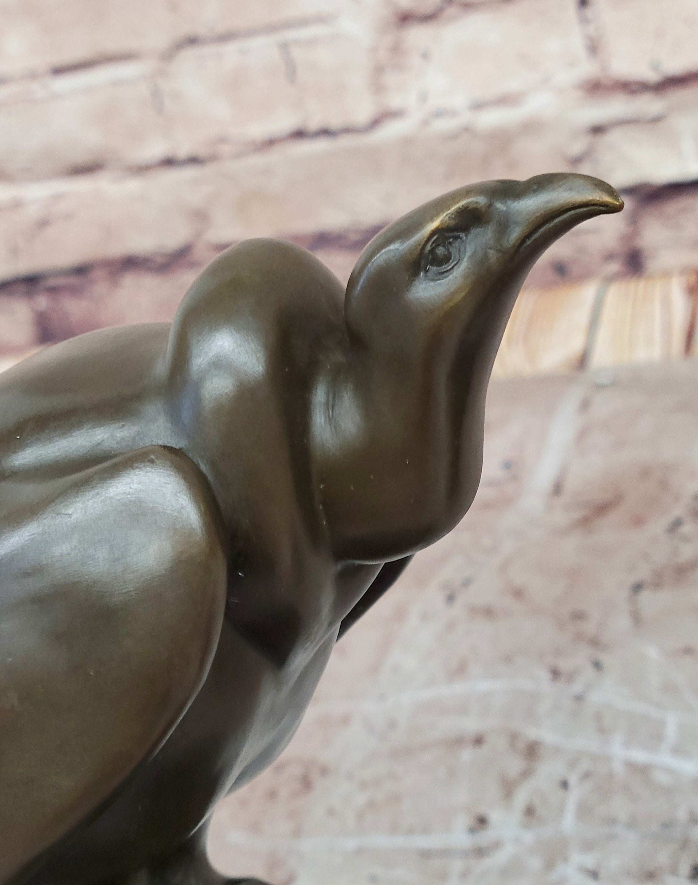 Hot Cast Bronze Abstract Modern Art Vulture Bird Sculpture