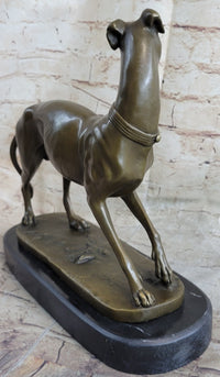 LARGE Bronze Whippet Greyhound Dog Classic Masterpiece