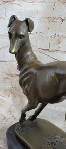 LARGE Bronze Whippet Greyhound Dog Classic Masterpiece