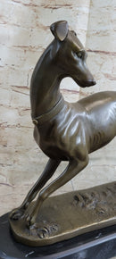 LARGE Bronze Whippet Greyhound Dog Classic Masterpiece