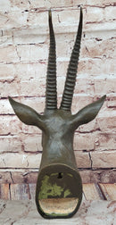 Graceful Gazelle Bronze Sculpture Bust - Wall Mounted