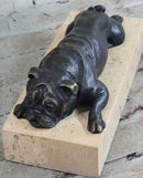 Art Deco English Bulldog 100% Solid Bronze Sculpture