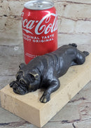 Art Deco English Bulldog 100% Solid Bronze Sculpture