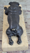 Art Deco English Bulldog 100% Solid Bronze Sculpture