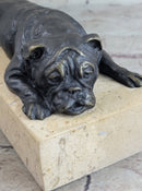 Art Deco English Bulldog 100% Solid Bronze Sculpture