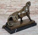 Henry Moore Abstract Jaguar Panther Cougar Lion Bronze