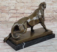 Henry Moore Abstract Jaguar Panther Cougar Lion Bronze