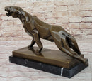 Henry Moore Abstract Jaguar Panther Cougar Lion Bronze