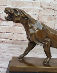 Henry Moore Abstract Jaguar Panther Cougar Lion Bronze