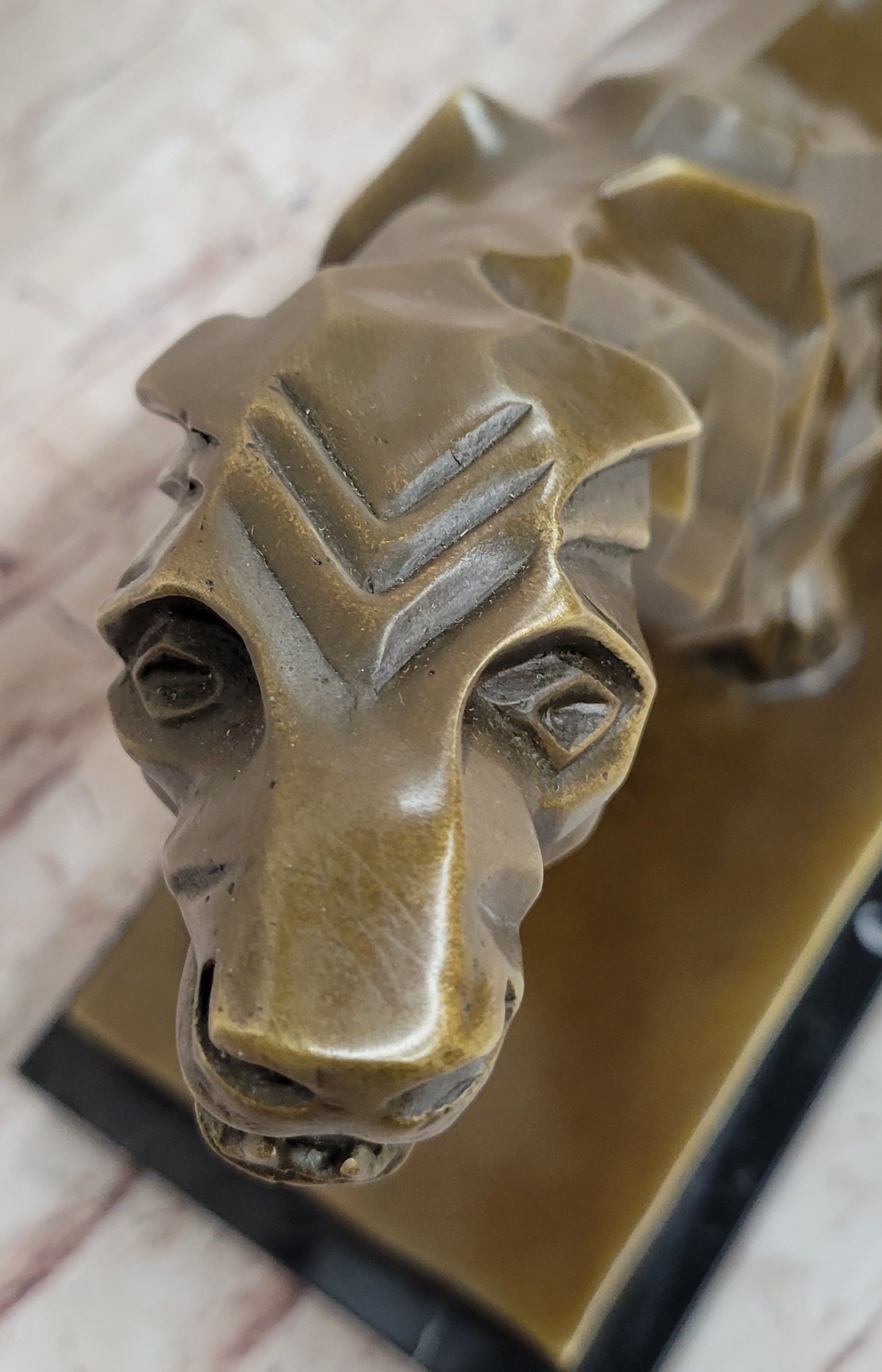 Henry Moore Abstract Jaguar Panther Cougar Lion Bronze