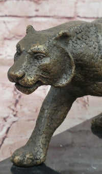 Signed Barye Art Deco sculpture of two panthers Abstract Modern Artwork Statue