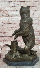Hand Made Grizzly Bear by Nicolai Lieberich Real Bronze Sculpture Figurine Statue