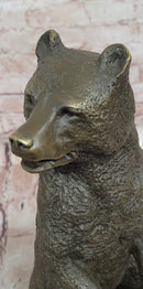 Hand Made Grizzly Bear by Nicolai Lieberich Real Bronze Sculpture Figurine Statue