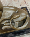 Bronze Statue Animal Abstract Modern Artwork Lion Sculpture by H. Moore