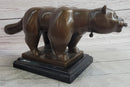 Fernando Botero Cat Gato Bronze Metal Sculpture on Marble Base