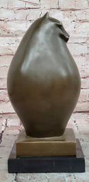 Extra Large Botero Chubby Cat Genuine Bronze Sculpture Figurine Statue