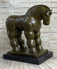 Modern Art Roman Horse Bronze Figurine by BOTERO Statue Sculpture Figurine Decor
