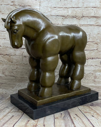 Modern Art Roman Horse Bronze Figurine by BOTERO Statue Sculpture Figurine Decor
