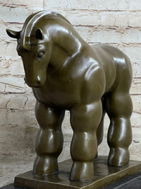 Modern Art Roman Horse Bronze Figurine by BOTERO Statue Sculpture Figurine Decor